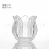 Portavelas Pequeño Transparente Engrosado Estilo Europeo Varilla Hexagonal para Insertar Mesa de Comedor Velas Largas Velas Perfumadas Fiesta de Bodas