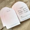 Papel estampado de algodón en stock rosa degradado para usar como papel para tarjetas de uñas, tarjeta de presentación de alta gama para arte de uñas, diseño de fondo para embalaje al por mayor