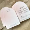 Tarjeta de papel nacarado de alta gama para uñas, tarjeta de exhibición de arte de uñas al por mayor, etiqueta de embalaje de fondo para exhibición de uñas, en stock, al por mayor