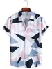 Comercio exterior primavera y verano Nuevo 2023 Amazon Camisa de manga corta floral para hombre Camisa hawaiana casual estampada