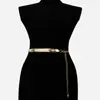 Cadena de cintura para mujer transfronteriza europea y americana, moda que combina con todo, vestido decorativo, gancho de metal, cinturón ajustable, accesorios, cadena de cuentas colgantes