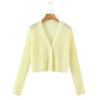 Cárdigan Delgado Transparente Multicolor con Protección Solar de Manga Larga Runqi Tallas Grandes N8345 de Fibra de Bambú para Mujeres Tallas Grandes, Cardigan de Manga Larga, Venta al por Mayor