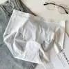 Roupa Íntima Fina Sem Costura para Mulheres, Seda Gelada Respirável, Parte Inferior de Algodão Puro, Antibacteriana, Não Aperta, Cintura Média, Calcinha Peach Butt para Mulheres