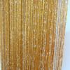 Cortina de fio dourado casamento fundo não enrolado cortina decorativa sala de estar cortina divisória criptografia borla porta cortina pendurada cortina