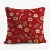 Colección transfronteriza de fundas de almohada navideñas, varias fundas de cojín estampadas, fundas de almohada decorativas para sofá navideñas, venta al por mayor desde el fabricante