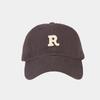 Gorra de béisbol de alero curvo con letra R estilo japonés para hombre y mujer, gorra de circunferencia de cabeza grande estilo coreano, sombrero para el sol de verano para exteriores, marea