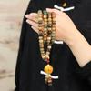 Pulseras de raíz de bodhi de 108 cuentas color carbón Dunhuang preguntó al cielo para hombres literarias para jugar con cuentas de bodhi al por mayor