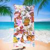 Toalla de Playa de Dibujos Animados de Winnie the Pooh para Nadar en el Mar, Toalla de Baño de Dibujos Animados de Secado Rápido y Absorbente, Linda y Personalizada Especial para Bañarse