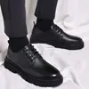 Produtos genuínos sapatos de couro masculinos couro altura externa aumentando novos modernos estilo britânico high-end negócios casamento sapatos de couro masculinos