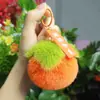 Novo Coisas Boas Acontecem Pelúcia Pequeno Keychain de Caqui Pingente de Pelúcia Imitação de Pelo de Coelho Rex Barraca Memorial Pendente Atacado