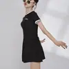Traje de baño de una pieza femenino para aguas termales, estilo celebridad de internet ins, adelgazante, cubre abdomen, para estudiantes, conservador, deportivo, de alta calidad, verano