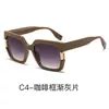 En Stock Nuevas Gafas de Sol Cuadradas de Gama Alta Estilo Europeo y Americano Tendencia Versátiles Protección UV Unisex