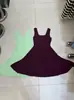 "Qingyi Dreamweaver" Vestido de Tirantes Tejido para Mujer, Estilo Verano, Vestido Corto Puro y Atractivo con Cintura Ceñida