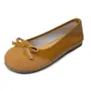 Zapatos Planos con Lazo para Mujer 2026 Otoño Nuevo Estilo Punta Redonda Baja Piel Suave Zapatos de Abuela Cómodos Versátiles Mocasines