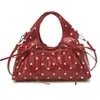 Bolso de Mano de Lunares con Lazo de Moda para Mujer 2026 Primavera Nuevo Estilo Lujo Ligero Simple Nicho Bolso de Hombro Cruzado