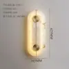 Luminária de parede para cabeceira de quarto de mármore transfronteiriça, luminária de parede de designer criativo nórdico para sala de estar, escritório de vendas, saguão, hotel