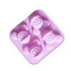 Molde de Silicona de 4 Piezas Mickey para Pastel Molde de Yeso Muñeca Ratón Bandeja de Hielo Cubo de Hielo Helado Pastel de Arroz Mousse Molde de Pegamento