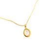 Collar de fritilaria con piedra de ojo de tigre natural para mujer, estilo retro de lujo, ligero y de alta calidad, con cadena de clavícula apilada. Nuevo.