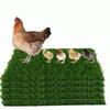 Tapete de Ninho para Galinhas com Grama Sintética, Tapete de Nidificação Artificial Amazon Mais Vendido para Coelhos, Aves e Pintinhos, Lavável e Reutilizável
