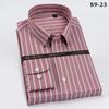 Camisa Social Masculina de Manga Longa 100% Algodão Dp Pronta para Usar Resistente a Amassados com Listras de Algodão
