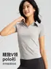 Ropa Personalizada de Fitness para Bádminton para Mujer, Top Transpirable de Cuello en V Ajustado para Yoga, Polo Deportivo de Manga Corta para Golf y Tenis