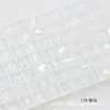 Dongzhou Crystal 6x8 Transparente Pequeños Cristales de Azúcar Hielo para Uñas Pedrería Cristal Artificial Hielo Transparente Sin Chapar Fondo de Punta Pedrería para Decoración de Uñas