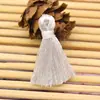 Fábrica de entidades fornecimento com desconto rayon 2cm poliéster mini pequena borla franja DIY acessórios feitos à mão cabeça de borla