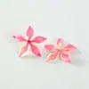 Cabeças de Flores Simuladas de Cinco Pétalas Materiais Artesanais DIY Decorações de Flores Coloridas Arranjo de Parede de Flores para Casamento Acessórios de Flores Artificiais Atacado