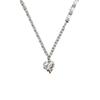 Colar de Amor de Costura Frisada Feminina High-end Light Luxury Niche All-match Elegante Clavícula Cadeia Internet Celebridade Acessórios Populares