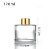 Botella de aromaterapia de vidrio de 100 ml Botella de vidrio romano de aromaterapia Blanco Cristal de 50 ml con tapa botella de aromaterapia en stock