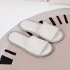 Pantuflas Desechables de Hotel, Engrosadas, Antideslizantes, Adecuadas para Bañarse, Uso en Casa, Para Recibir Invitados, Pantuflas de Tela Genuina de Media Cobertura al por Mayor