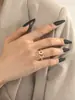 Anel Borboleta Tridimensional Dourado Latão Inspirado em Design para Mulheres, Fashion e Tendência, Adequado para Festas Dançantes e Banquetes, Anel Ajustável de Ponta Aberta para Dedo Indicador