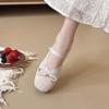 Zapatos de Mujer de Estilo Francés con Boca Poco Profunda, Nuevos para Primavera y Otoño 2026, Adecuados para Combinar con Faldas, Zapatos de Noche Suaves y Elegantes Estilo Ballet