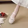 Zapatos de Noche con Lazo Delicado Estilo Mary Jane para Mujer, Novedad Primavera 2026 Zapatos de Ballet Franceses de Suela Suave