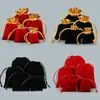 Bolsa para joyería y adornos bolsa de terciopelo con cordón bolsa de la suerte bolsa para pulseras bolsa para rosarios bolsa para nueces juguetes culturales bolsa Se puede imprimir el logo