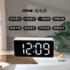 Despertador de espejo para estudiantes reloj electrónico inteligente reloj digital led luminoso silencioso multifuncional despertador simple