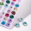 Taladro de Uñas Forma Ovalada de Huevo Huevo de Paloma Super Brillante K9 Vidrio Brillante Cristal Transparente Forma Puntiaguda Joyería para Uñas