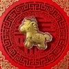Chaveiro Pingente Moeda de Ouro Puro 999 Ano do Cavalo Acessório de Bolsa Brinde Promocional