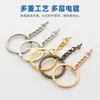 Chaveiro Chaveiro Pendurado Olho de Ovelha Acessórios para Joias DIY Corrente de Chaveiro de Metal Corrente de Chaveiro Dourada Atacado