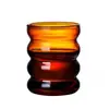 Vaso Creativo Oruga Adornos de Flores Taza Giratoria Whisky Giratorio Alto Valor de Color Vidrio de Borosilicato Vaso de Agua