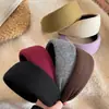 Faixa de Cabeça Listrada Larga para Mulheres, Estilo Luxuoso de Alta Qualidade, Design de Coroa Alta, Adequada para Uso Diário, Lavagem do Rosto, Faixa de Cabelo Antiderrapante