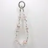 Cadena para Teléfono Móvil de Cuentas Multifacéticas de Colores Variados Colgante Versátil de Cristal en Forma de Corona Llavero
