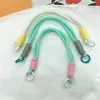 Nuevo Color Dopamina Funda para Teléfono Móvil Accesorios de Cuerda Cuerda para la Mano Hervidor de Agua Estilo Coreano Liso Corto Poliéster Colgante para Mujer