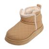 Botas de Nieve para Niños 2026 Invierno Nuevo Estilo Botines Cortos para Niños con Forro de Felpa y Botas de Algodón Engrosadas para Niñas Zapatos de Algodón Cálidos para Bebés