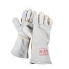 Guantes de Soldadura Old Firesmith Piel de Vaca Ignífugos Alambre Doble Espesor y Forrados Guantes de Soldador Alta Temperatura y Anti-escaldaduras Retardantes de Llama