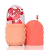 Bandeja de Cubos de Gelo Facial de Silicone Rolo de Gelo Facial Resfriamento Hidratante Molde de Gelo de Beleza Molde de Cubo de Gelo Massagem Desinchaço