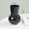 Venta al por mayor Estilo Nuevo Jarrón de Vidrio Retro Grabado Transparente Lujo Ligero ins Celebridad de Cyber Living Habitación Arreglos Florales Pasillo Negro Adornos