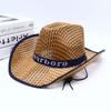 Sombrero Vaquero Occidental para Hombre Viajes al Aire Libre Ocio Sombrero de Paja para el Sol de Mujer Sombrero de Pesca de Verano Protección Solar Sombrero Fresco Venta al por Mayor