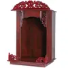 Nicho Budista Colgante de Pared Mesa de Ajuar Mesa de Ajuar para el Hogar Gabinete de Pared para Guanyin Buda Mesa de Ajuar Gabinete de Santuario Colgador de Colgantes