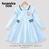 Lingna Bei Ropa Infantil Niñas Vestido Otoño Niña Estrella Dailou Morado Vestido Princesa Infantil Primavera y Otoño Vestido Mujer